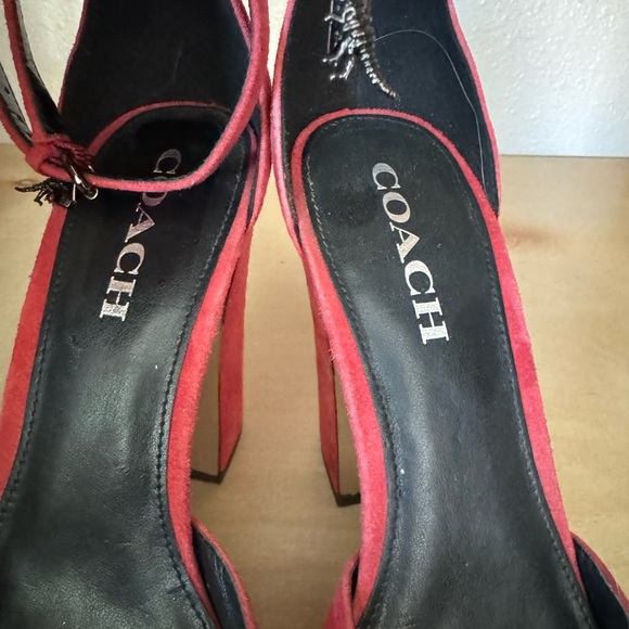 Red Coach Heels | size 9 - Picture 2 of 4